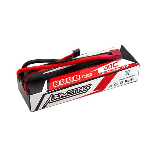 CNHL Racing Series 8000mAh 7.4V 2S 100C Hard Case Lipo Battery, product image from Kiwiquads