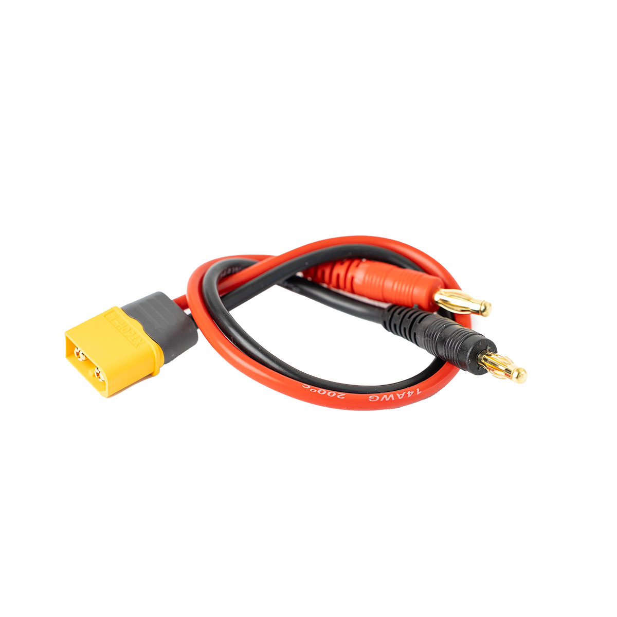 Amass XT60 Banana Plug for Charging 25cm, product image from Kiwiquads