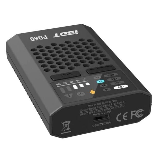 ISDT PD60 1-4S Charger 60W USB-C Powered - Image 2