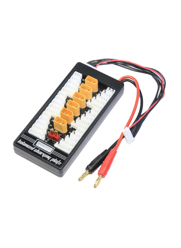 XT60 Parallel Balance Charging Board 2-6S w/ Barrel Connector