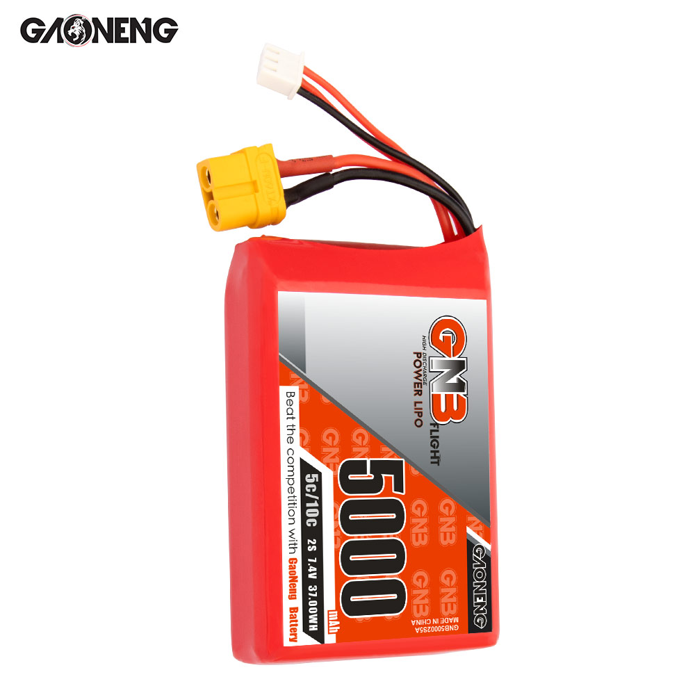 GNB Batteries GNB Battery 7.4V 5000mAh 2S for RadioMaster TX16S, product image from Kiwiquads