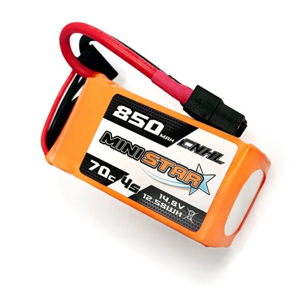 CNHL MiniStar 850mAh 14.8V 4S 70C Lipo Battery XT60 - Image 3