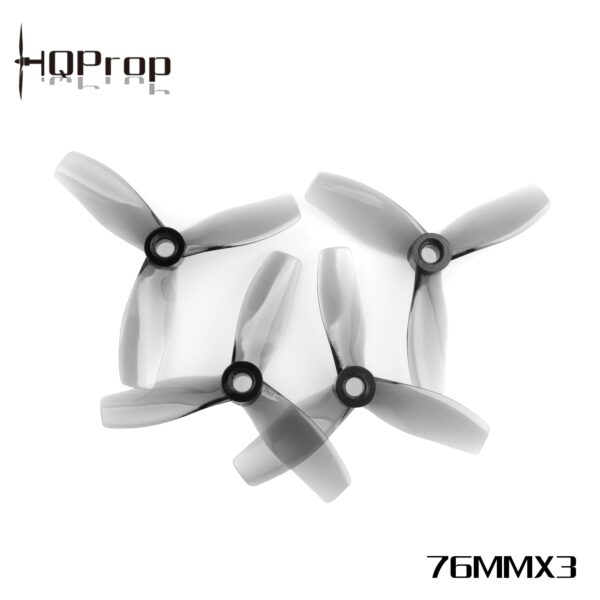 HQProp D76MMX3 Cinewhoop Propellers (Set of 4 - Grey) - Image 3