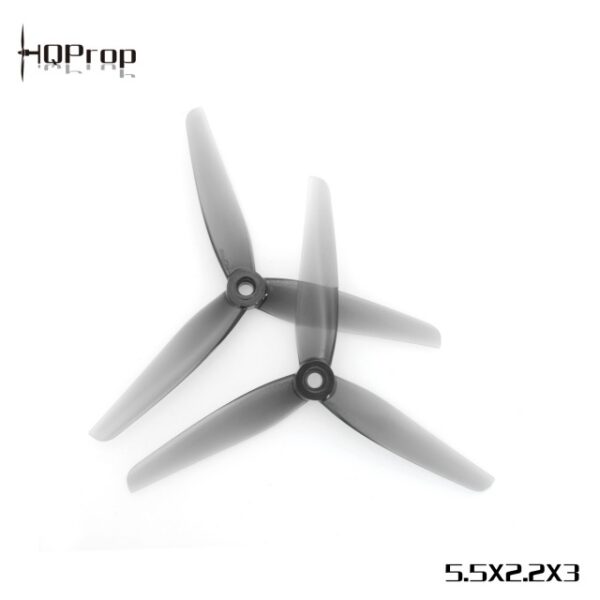 HQProp 5.5x2.5x3 Propellers (Set of 4 - Grey)