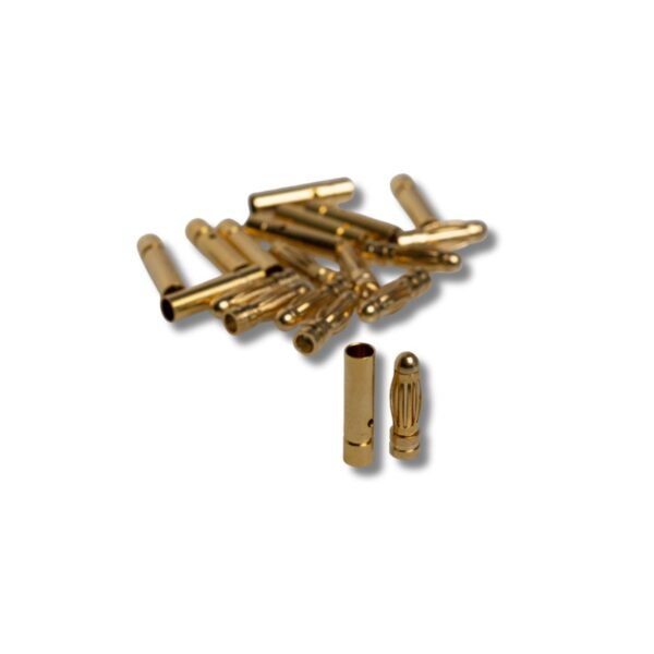 Amass Gold Connector 3.0mm 10 sockets + 10 plugs - Image 2