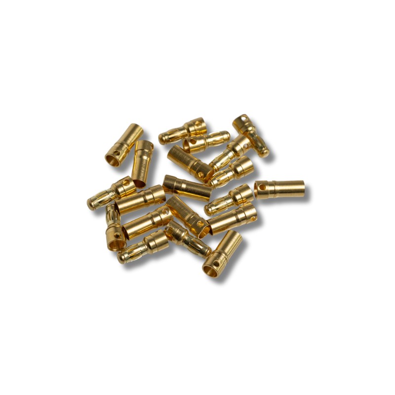 Amass Gold Connector 3.5mm 10 sockets + 10 plugs, product image from Kiwiquads