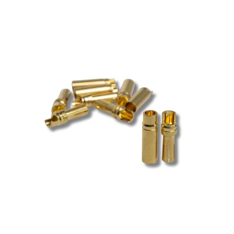 Amass Gold Connector 5.0mm 5 sockets + 5 plugs, product image from Kiwiquads