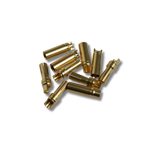 Amass Gold Connector 5.0mm 5 sockets + 5 plugs - Image 2
