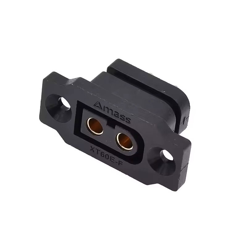 Amass XT60E-F Panel Mount Fixed Female Connector, product image from Kiwiquads