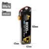 Auline Li-Ion Battery 4S2P 14.8V 8000mAh XT60 - Image 2