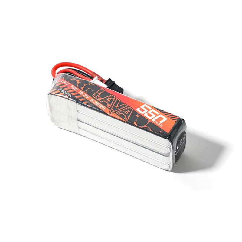 BetaFPV LAVA Battery 15.2V 75C 550mah 4S HV, product image from Kiwiquads