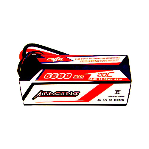 CNHL Racing Series 6600mAh 14.8V 4S 100C Hard Case Lipo Battery, product image from Kiwiquads