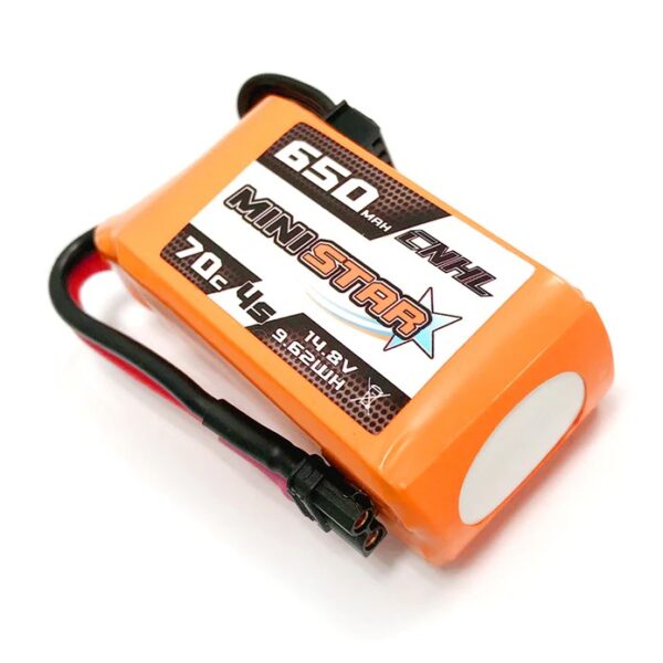 CNHL MiniStar 650mAh 14.8V 4S 70C Lipo Battery XT30 - Image 3