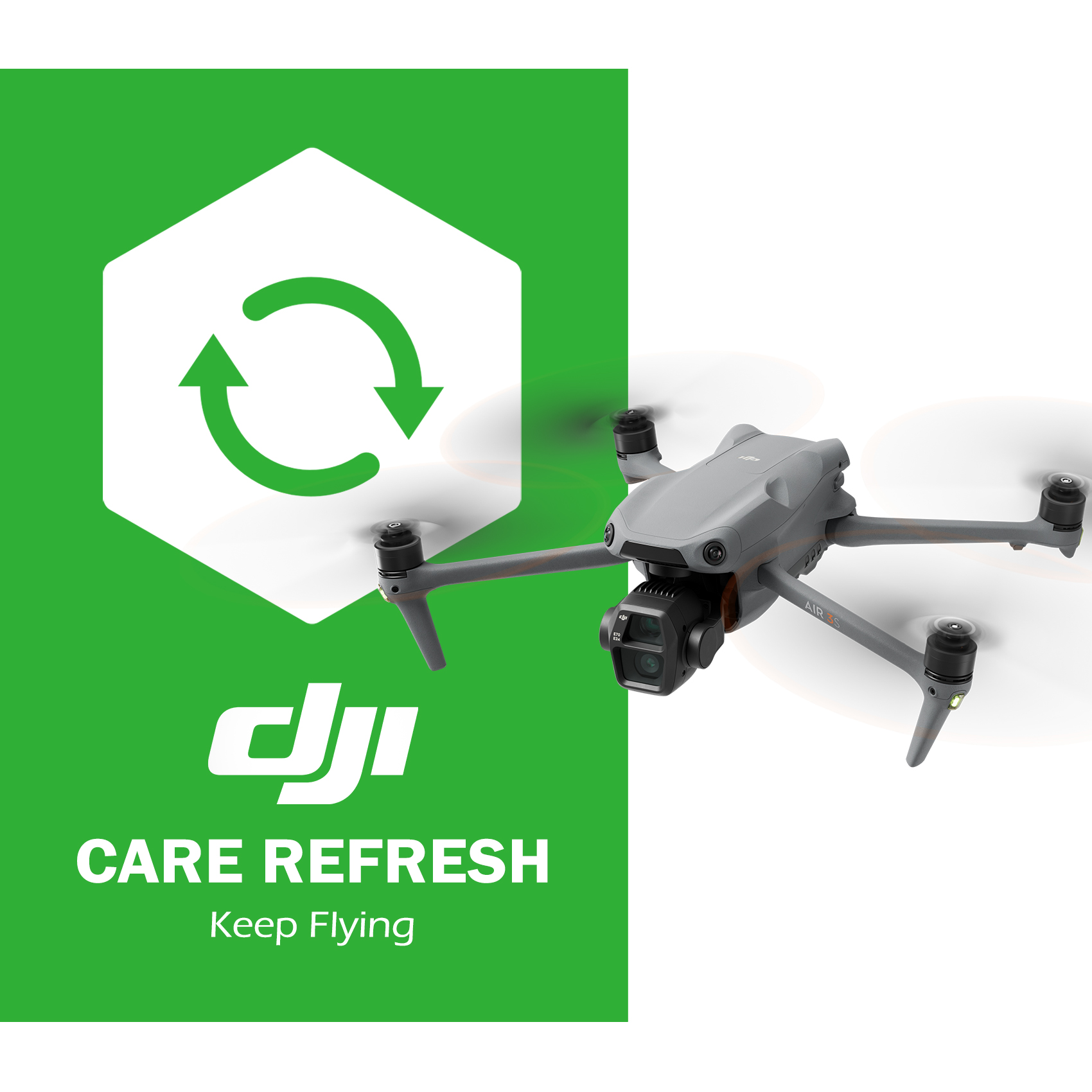 DJI Care Refresh 1-Year Plan (DJI Air 3S) NZ, product image from Kiwiquads
