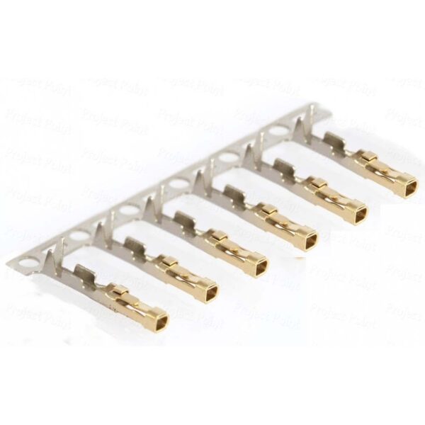 Gold Plated 2.54mm Dupont Crimp Female Terminals 20 Pieces