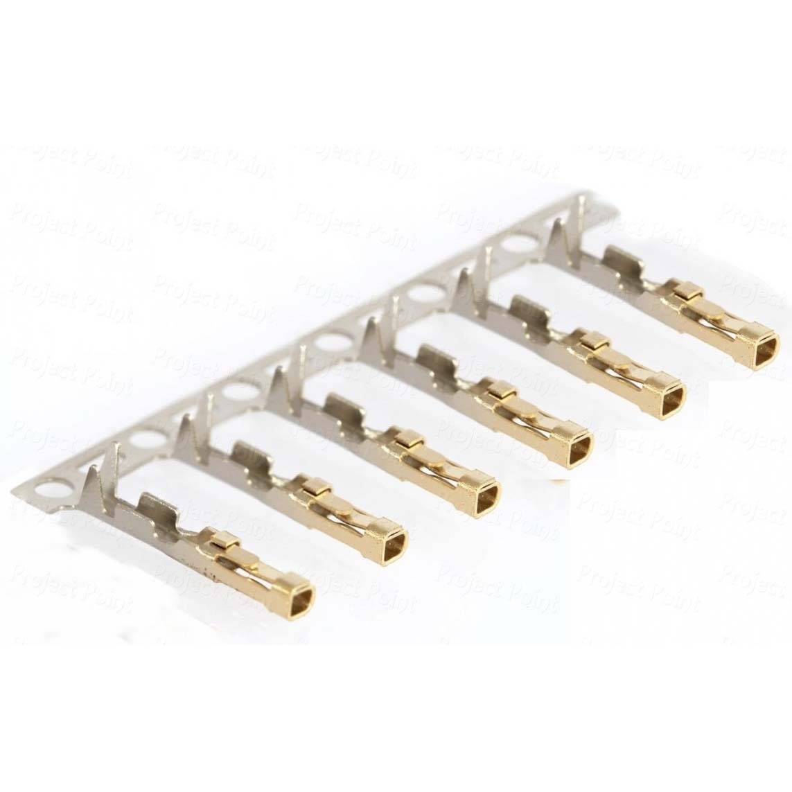 Gold Plated 2.54mm Dupont Crimp Female Terminals 20 Pieces, product image from Kiwiquads
