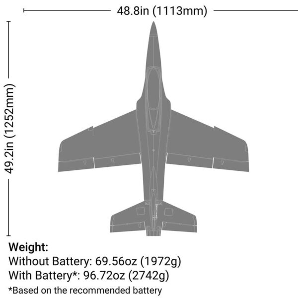E-Flite Habu XS (eXtra Sport) 80mm EDF BNF Basic AS3X+ and SAFE Select - Image 2