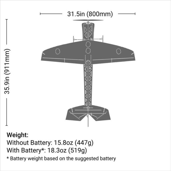 E-Flite 4-Site 3D FF (Flat Foamy) 800mm PNP - Image 2