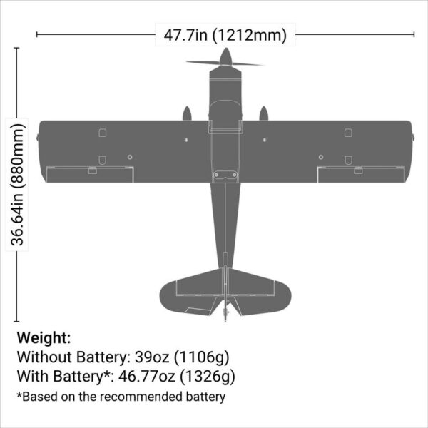 E-Flite Decathlon RJG 1.2m BNF Basic with AS3X and SAFE Select - Image 4