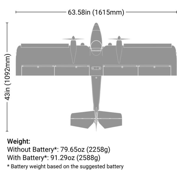 E-Flite Twin Timber 1.6m PNP - Image 3