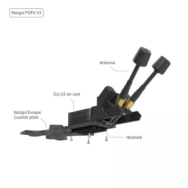 iFlight Nazgul Evoque F6D/F6X V2 O3 Air Unit Frame Kit - Image 3