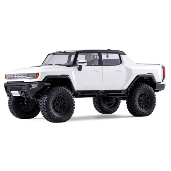 FMS 1:18 FCX18 Hummer EV Pickup Truck RTR (Black/White)