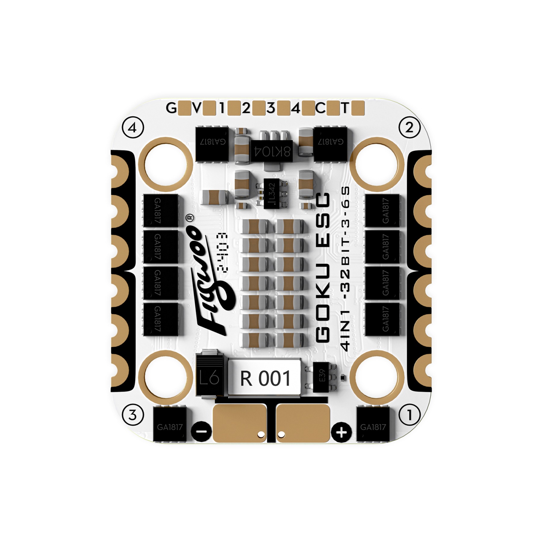 Flywoo GOKU G45M 32BIT 2-6S 45A ESC 20×20 (AM32), product image from Kiwiquads