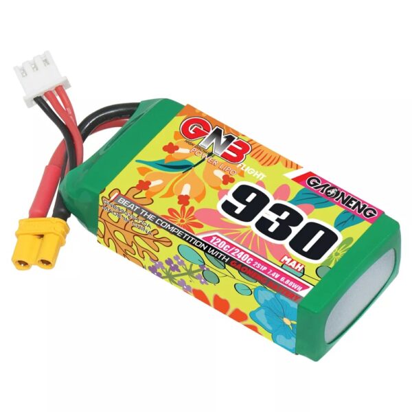 GNB Battery 7.4V 120C 930mAh 2S - Image 2