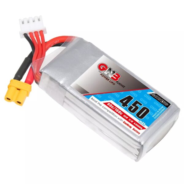 GNB LiPo Battery 11.1V 80C 450mAh 3S - Image 2