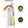 GNB Battery 14.8V 100C 2800mAh 4S - Image 2