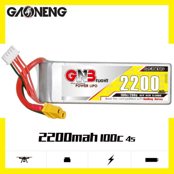 GNB Battery 14.8V 100C 2200mAh 4S