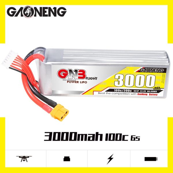 GNB Battery 22.2V 100C 3000mAh 6S