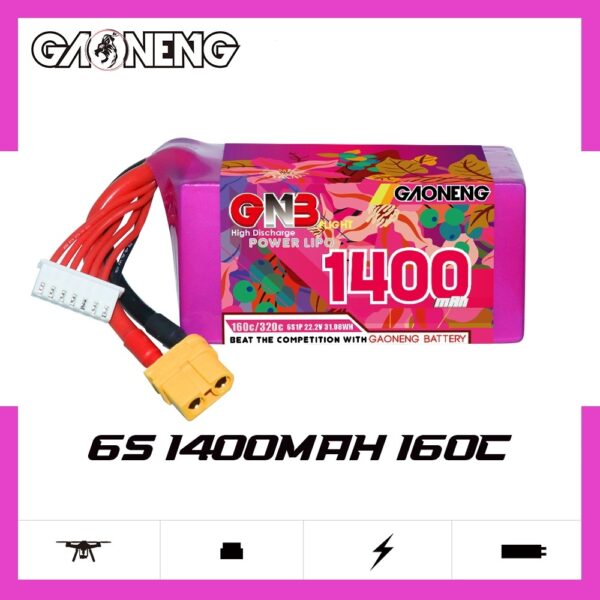 GNB Battery 22.2V 160C 1400mAh 6S