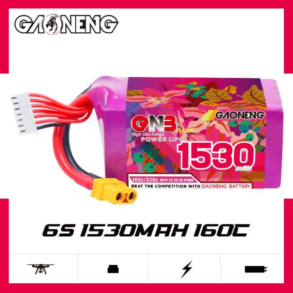 GNB Battery 22.2V 160C 1530mAh 6S
