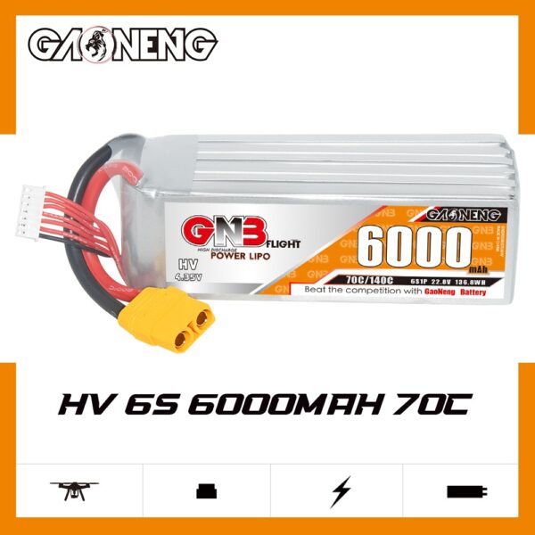 GNB Battery 22.8V 70C 6000mAh 6S HV