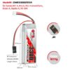 GNB Battery 7.4V 3300mAh 2S for Airtronics/Sanwa MT-4, M11X, M12 - Image 2