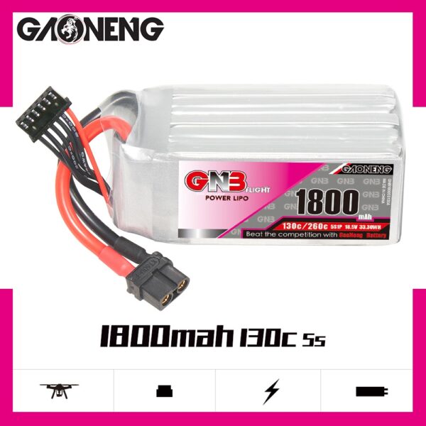 GNB Battery 18.5V 130C 1800mAh 5S