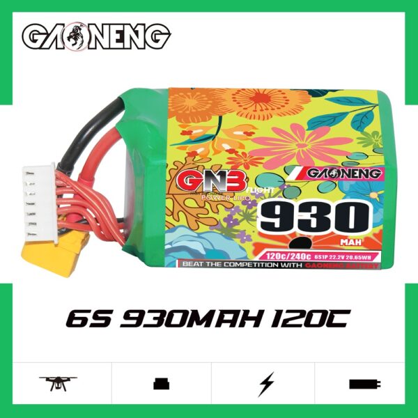 GNB Battery 22.2V 120C 930mAh 6S