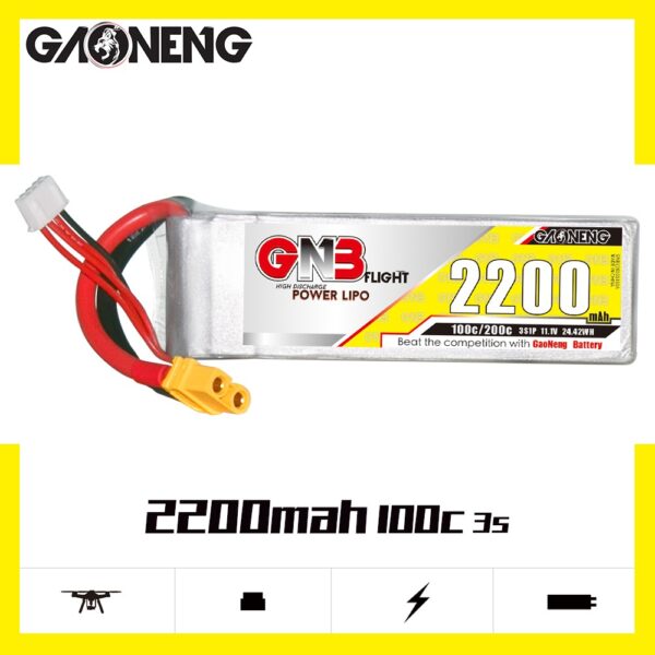 GNB Battery 11.1V 100C 2200mAh 3S
