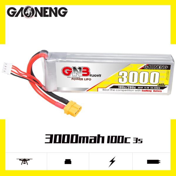 GNB Battery 11.1V 100C 3000mAh 3S