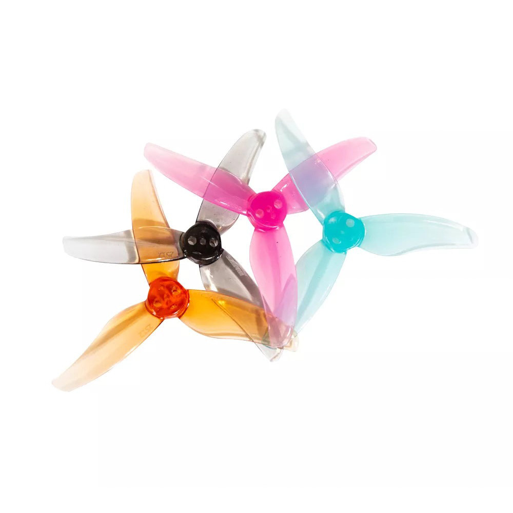 Gemfan 2512 Hurricane PC 3 Blade Propellers 1.5mm (Pack of 4) (4 Colours), product image from Kiwiquads