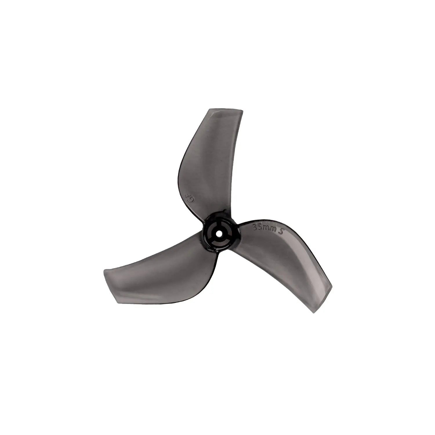 Gemfan 35mmS PC 3 Blade Propellers 1.5mm – Clear Black, product image from Kiwiquads
