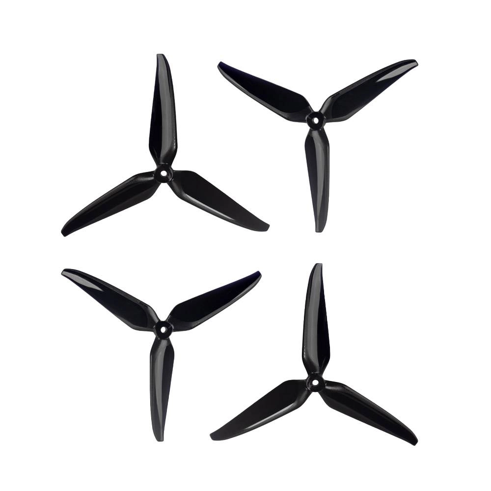 Gemfan 7140 3-Blade Propeller (Set of 4) – Black, product image from Kiwiquads