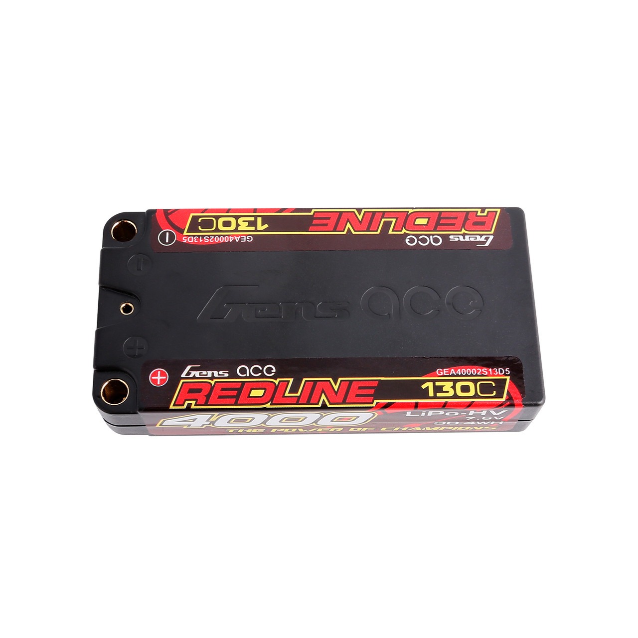 Tattu Gens Ace 4000mAh 2S 130C 7.6V HardCase HV Redline, product image from Kiwiquads