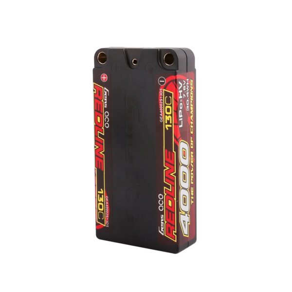 Gens Ace 4000mAh 2S 130C 7.6V HardCase HV Redline - Image 4