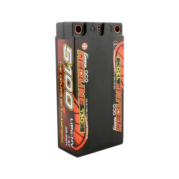 Gens Ace 5100mAh 2S2P 130C 7.6V HardCase HV Redline - Image 3