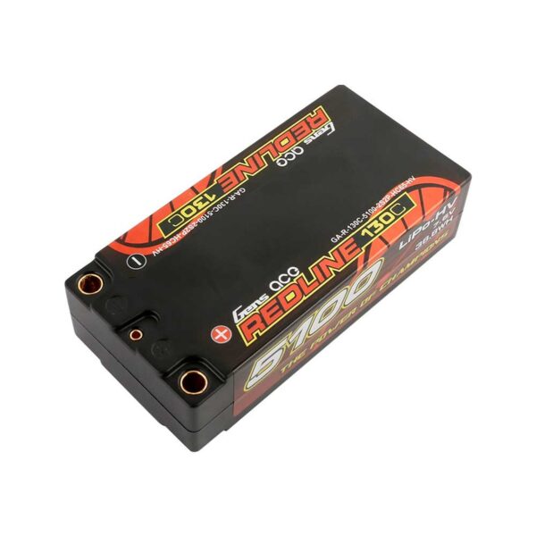 Gens Ace 5100mAh 2S2P 130C 7.6V HardCase HV Redline - Image 2