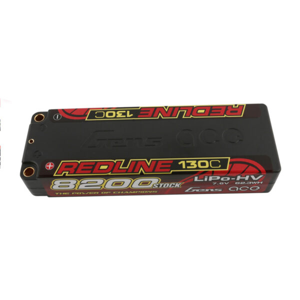 Gens Ace 8200mAh 2S 130C 7.6V HardCase HV Redline