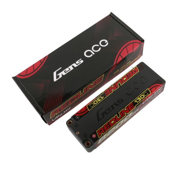 Gens Ace 8200mAh 2S 130C 7.6V HardCase HV Redline - Image 3