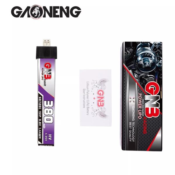 GNB Battery 3.8V 60C 380mAh 1S - PH2 Head Connector - Image 4